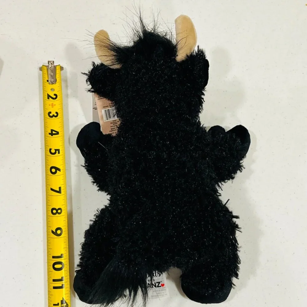 Baby Ganz H15329 HENNIE HIGHLAND COW Black Plush Stuffed Animal NWT RARE - Picture 7 of 7